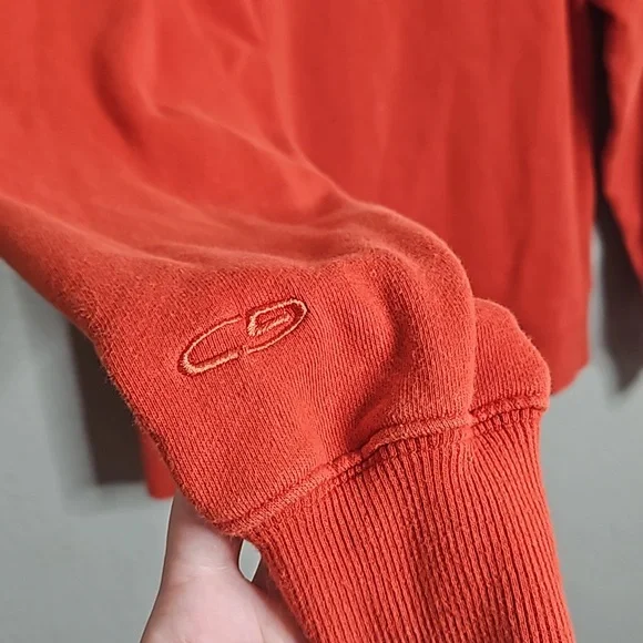 Champion Burnt Orange Zip Hoodie sz small - Picture 4 of 4